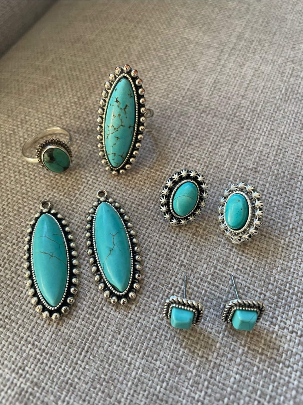 Turquoise-Colored Jewelry Bundle